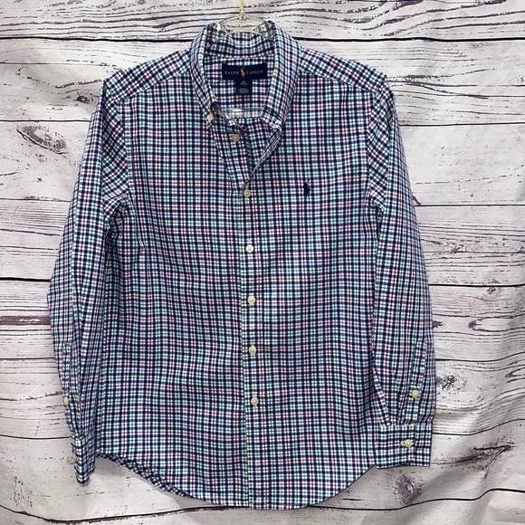 Ralph Lauren Other - Polo by Ralph Lauren Boy's Blue Checkered Shirt Size Medium
